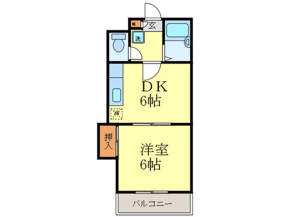 グリ－ンビレッジの物件間取画像